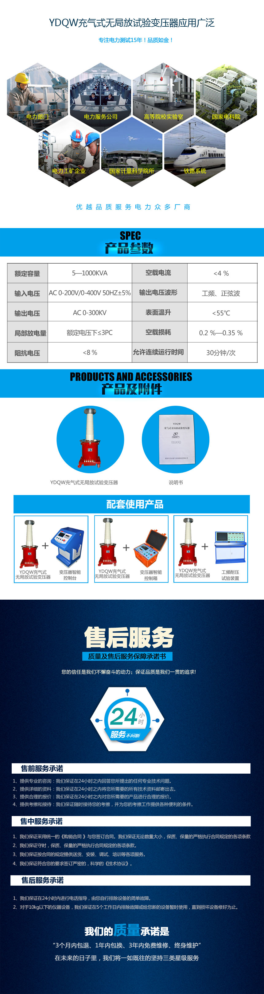 無(wú)局放試驗變壓器